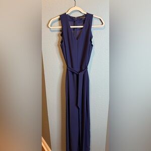 Banana Republic Navy Sleeveless Jumpsuit, Sz 0